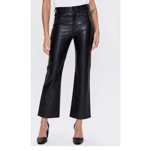 Pistola Alley Faux Leather Bootcut Pants, Black, Size 14 (33 Waist), NWOT